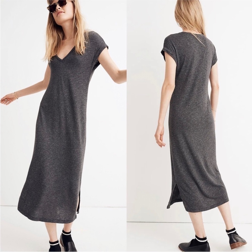 Madewell Horizon V Neck Tee Dress